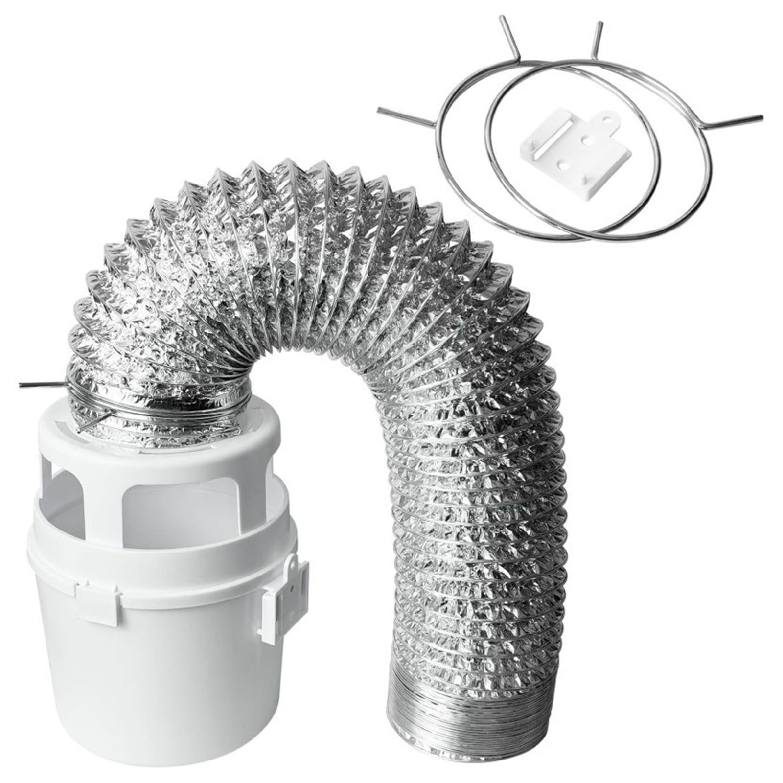 Indoor Dryer Vent Set Lint Catcher Bucket Box Ventilation Replacement for Electric Clothes Dryers