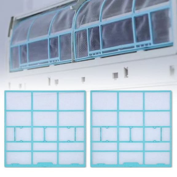 Indoor Dust Filter For Air Conditioning Systems 2Pcs Hanging Screen Accessories