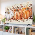 thumbnail image 1 of Indoor Elastic TV Cover for 32 Inch Flat Screen TVs,Vintage Thanksgiving Pumpkin Stretch TV Screen Protector Smart Television Protection Covers TVs Enclosure,Autumn Leaves on Letter, 1 of 9