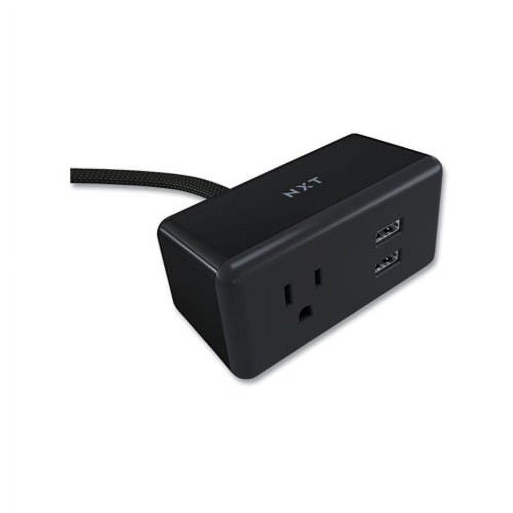 Indoor Extension Cord with USB Ports 5 ft, Black