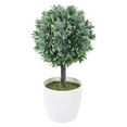 thumbnail image 1 of Indoor Fake Spherical Plant Window Decor Artificial Plastic Desk Potted Plants, 1 of 10