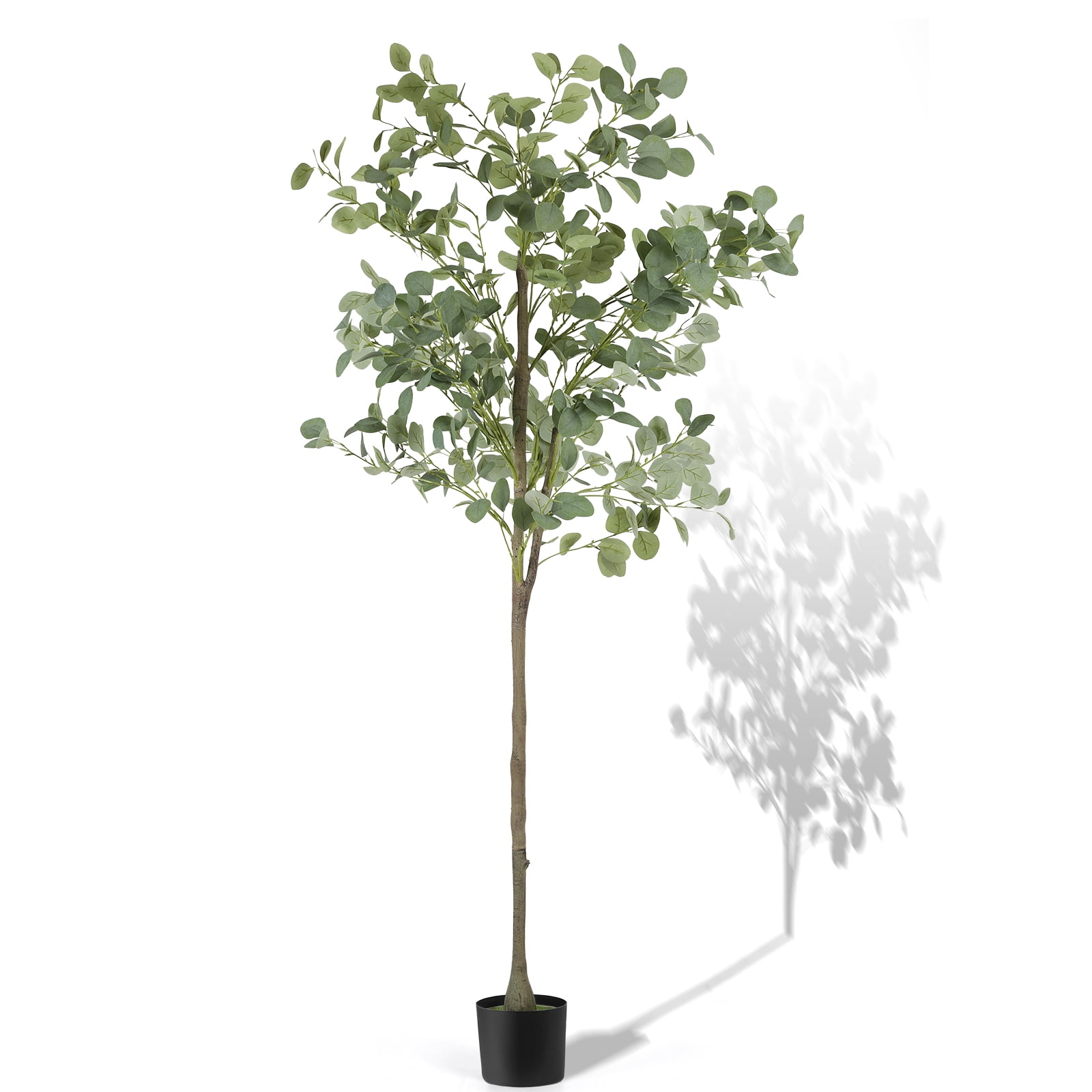 Indoor Faux Artificial Eucalyptus Tree, 5ft
