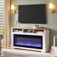 thumbnail image 1 of Indoor Fireplace 70 inch Fireplace TV Stand for TVs up to 70",with 60"smart Electric Fireplace,white,Fireplace Accessories, 1 of 7