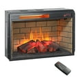 thumbnail image 1 of Indoor Fireplaces 26 inch infrared quartz heater fireplace insert -woodlog version with brick,Gas Indoor Fireplaces, 1 of 11