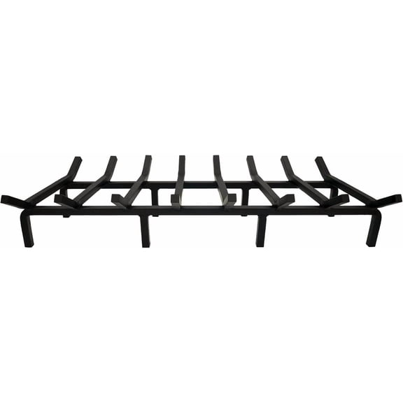 Indoor Fireplaces Fireplace Grate,Fireplace Log Holder,Heavy Duty Solid Cast Iron FIrewood Log Burning Rack for Inside The Fireplace Accessories Outood Fire Pit Kindling Fireplace Tools (33 inch),Ele