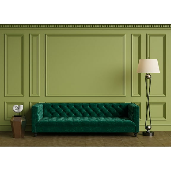 Indoor Floor Parquet Furniture And Home r Photography Backdrops Props Wall With Ornated Mouldings Background TQ-09