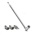 thumbnail image 1 of Indoor Fm Telescopic Antenna 75ohm F Type Male Plug Connector With Adapter For Table Top Radio Hifi Av Stereo Receiver System W/ Pal Male/female & 3.5mm Adapter, 1 of 11