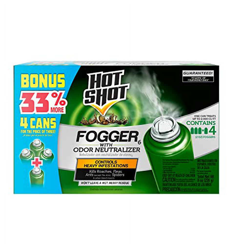 Indoor Fogger With Odor Neutralizer, 4/2Ounce
