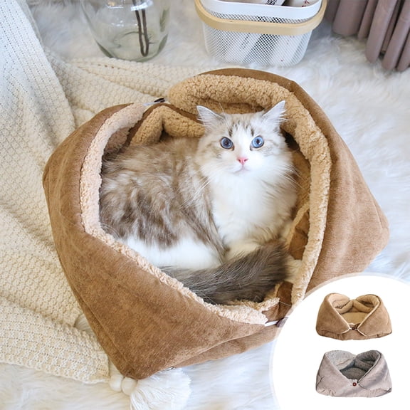 Indoor Foldable Soft Kennel Bed, Warm Puppy Cave, Memory Foam, Self-Warming, Sturdy Design, Small Medium Large Dogs, Pet Lounging Space, Cat House Puppy Shelter Sopatenor