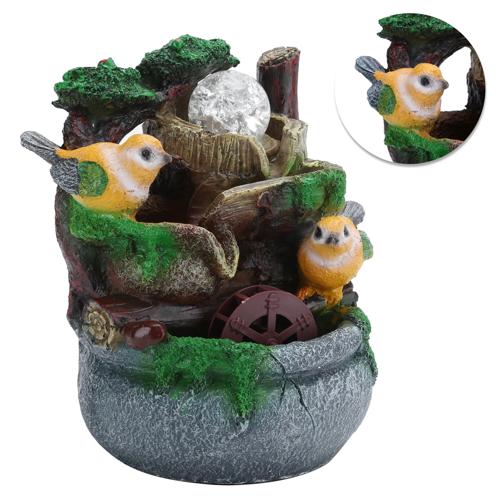 Indoor Fountains, Tabletop Fountain, Illuminated Relaxation Miniature