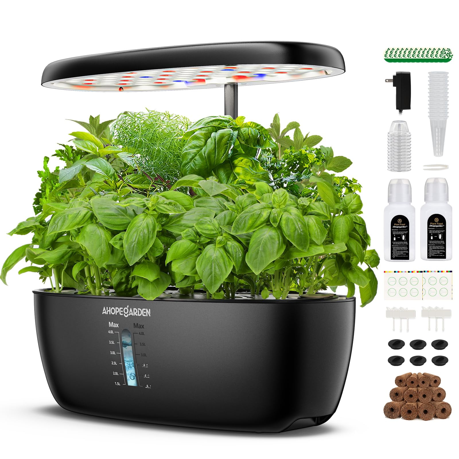 Indoor Garden Hydroponics Growing System 12 Pods Plant Germination Kit