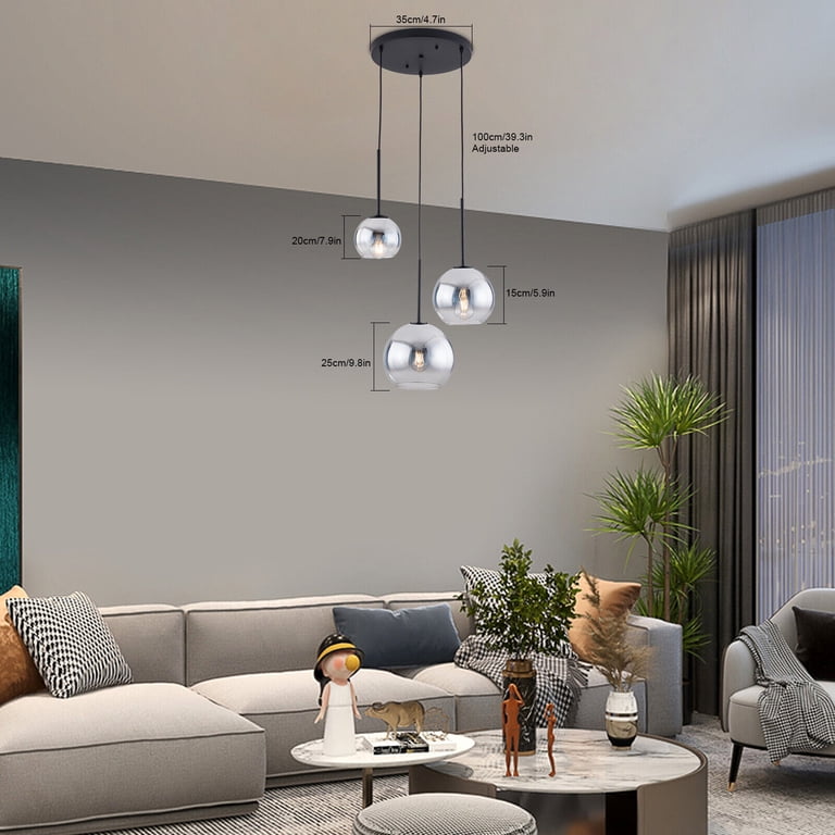 3 Globe Pendant Lighting OH! PM3 Linea Light Italian Pendant Lighting