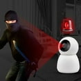 thumbnail image 1 of Indoor HD WiFi Security Camera - 2.4GHz Motion Detection Night Vision 2-Way Audio Camera for Home Security, 360° PTZ View, Auto Tracking, Remote Access, Loop Recording, Ideal for Baby Monitor, White, 1 of 7