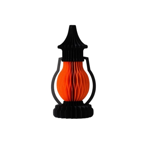 Indoor Halloween Decor, Spooky Halloween Decor Small Honeycomb Paper Pumpkin Lantern, for Home Living Room, Dining Table, Office Reception Desk, to Complement Existing Halloween