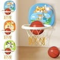thumbnail image 1 of Indoor Hanging Basketball Hoop for Toddlers 1-3 Years Old - Baby Basketball Stand with 4 Styles, Safe Plastic Toy for Boys & Girls, Home Use Gift for Kids (Orange/Blue/Green), 1 of 10