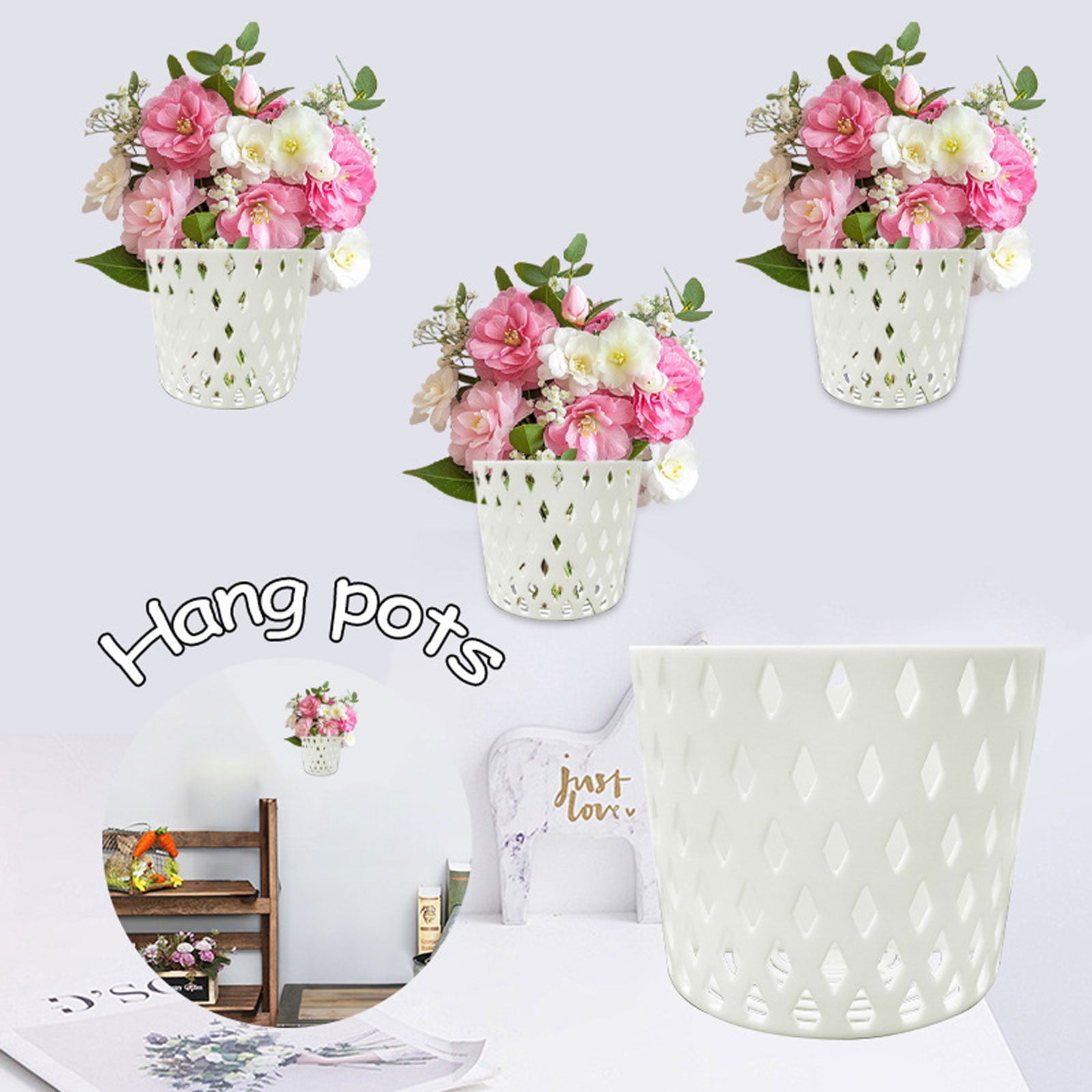 Photo inspiration: Visual Reference: Indoor Hanging Flowerpot Modern Wall Mounted Planter