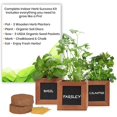 Indoor Herb Garden Kit Includes 3 Wooden Herb Pots, Internal drip