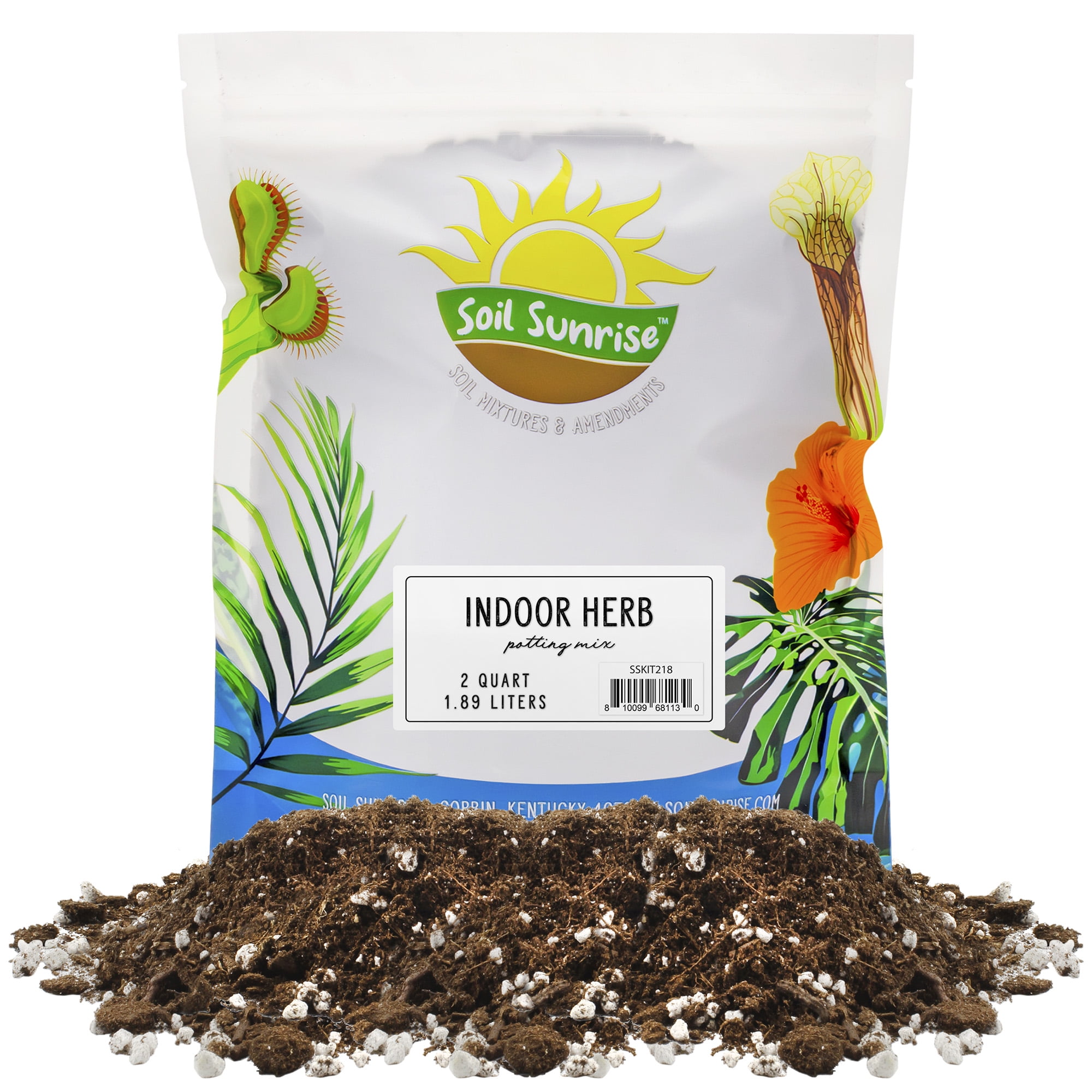 Indoor Herb Planter Potting Mix (2 Quarts), Culinary Herb Potting