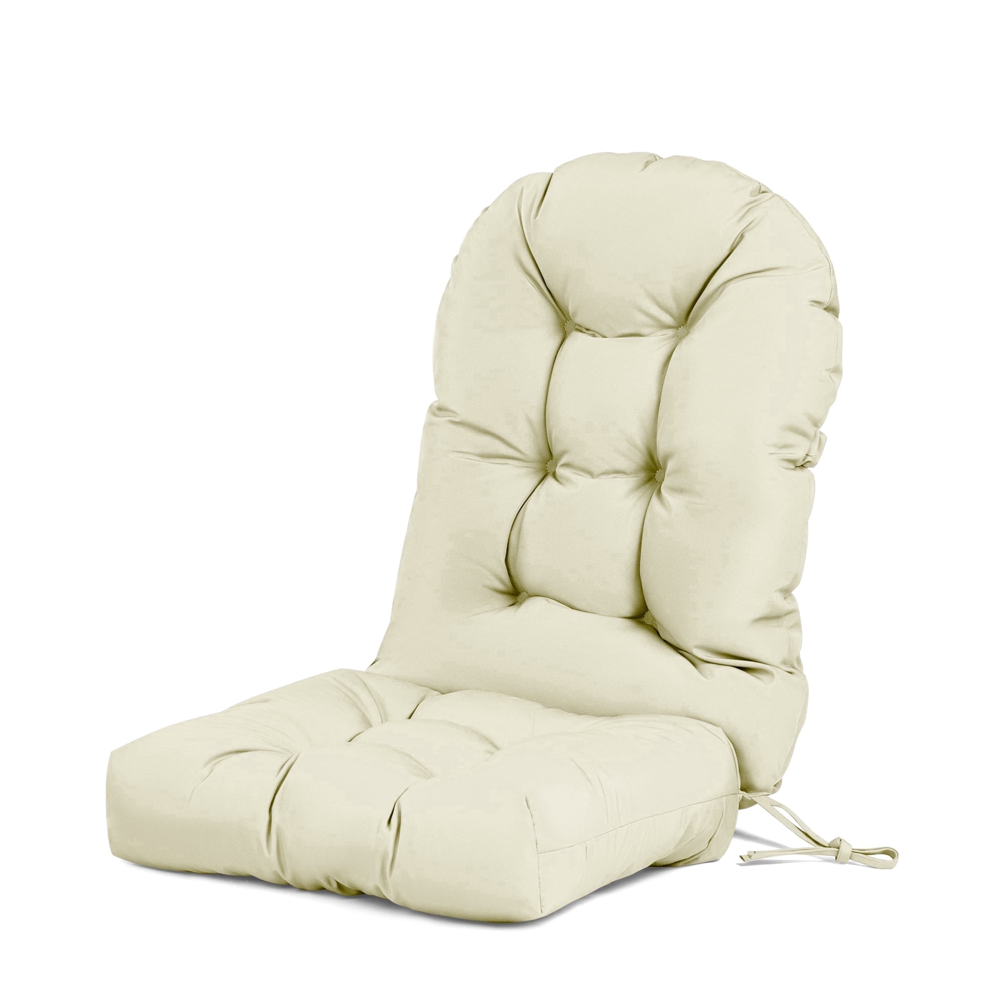 Millsilo Outdoor Rocking Chair Cushion 44" x 19" x 4", Summer Patio High Back Rocker Cushion, Water-Resistant, UV Fade-Resistant, Non-Slip Bottom, Beige