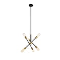 thumbnail image 1 of Indoor Home Decorative Midcentury Modern Axel 6 Lights Black Pendant, 1 of 7