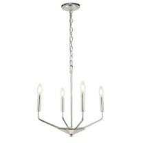 Indoor Home Decorative Midcentury Modern Enzo 4 Light Chrome Pendant