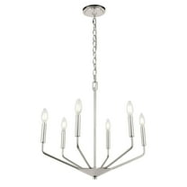 Indoor Home Decorative Midcentury Modern Enzo 6 Light Chrome Pendant