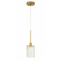 Indoor Home Decorative Midcentury Modern Taylor 1 Light Brass Pendant
