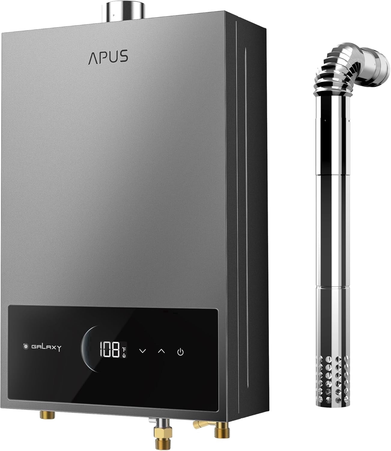 Indoor Hot Water Heater,Tankless,Propane Gas,95000BTU,Smart Digital Display, Space Gray