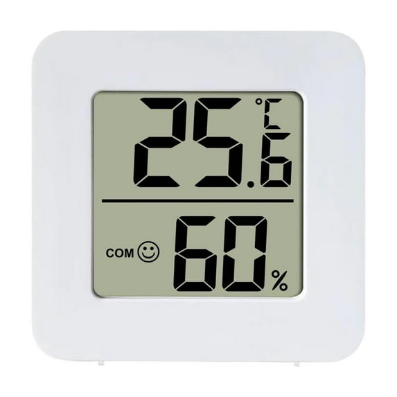 Indoor Humidity Meter Precision Mini Hygrometer Hygrometer With Facial Expression Prompts Room Temperature And Air Comfort Indicator Thermometer Practical Home Decor 1.8" X 1.8"