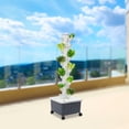 thumbnail image 1 of Indoor Hydroponic Tower, 10-Tier 50-Groove Design, 5.28Gal Reservoir, 12V Safe Pump, Mobile for Home, Office, Balcony, 1 of 15