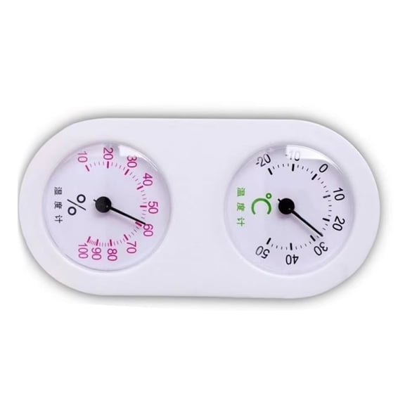 Indoor Hygrometer Analogs 2 in 1 Temperature Humidity Monitor Gauges for Home, No BatteryNeeded