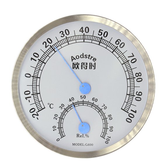 Indoor Hygrometer Large Display Dial-Type Wall Mounted Analog Humidity Temperature Meter Gauge High Accuracy