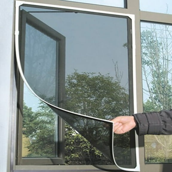 Indoor Insect Fly Screen Curtain Mesh Mosquito Netting Door Window - 1.5m*2.0m, Grey