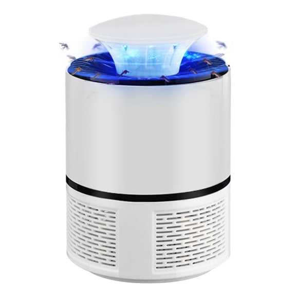 Bug Zapper for Outdoor and Indoor, Electronic Mosquito Killer Lamp, Insect Fly Trap for Home(White, 2 Lights)