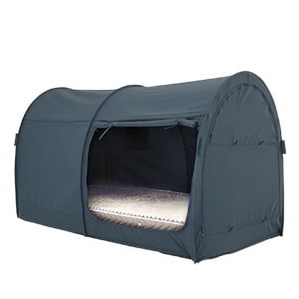 Alvantor Pop Up Bed Tent - Portable Privacy Space For Twin Size Bed - Navy Blue