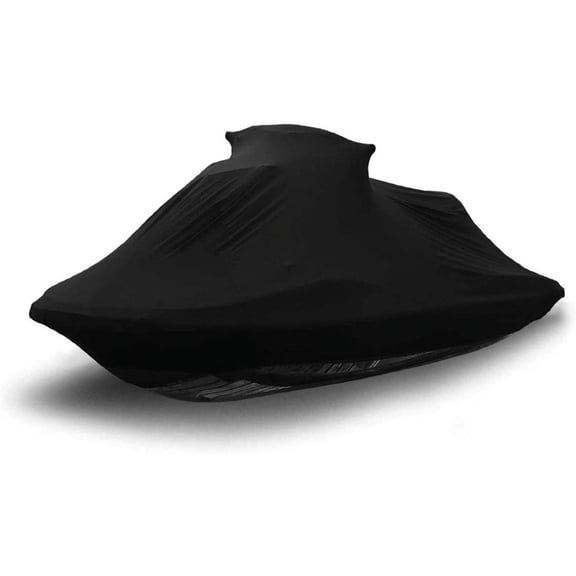 Indoor Jet Ski Cover for Polaris SLH 2001 - Black Satin - Ultra Soft & Stretchy - Protects from Dust & Dings Inside! Includes Storage Bag - Indoor ONLY