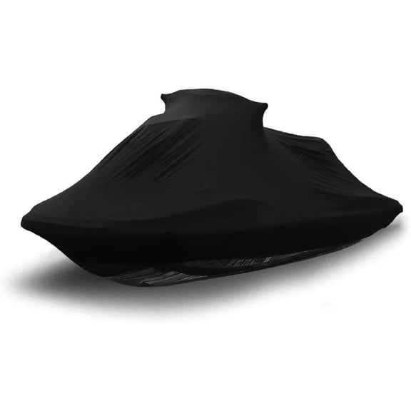 Indoor Jet Ski Cover for Polaris SLX 1996-2000 - Black Satin - Ultra Soft & Stretchy - Protects from Dust & Dings Inside! Includes Storage Bag - Indoor ONLY