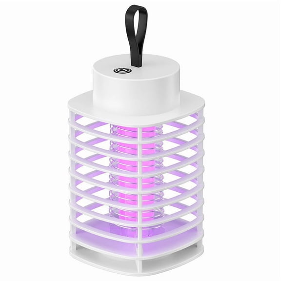 Indoor LED Bug Zapper, USB Powered Portable Mosquito Killer Lamp, 1 Pack with USB Charging Cord, Safe Electronic Insect Attractant for Home Bedroom Kitchen Office Camping