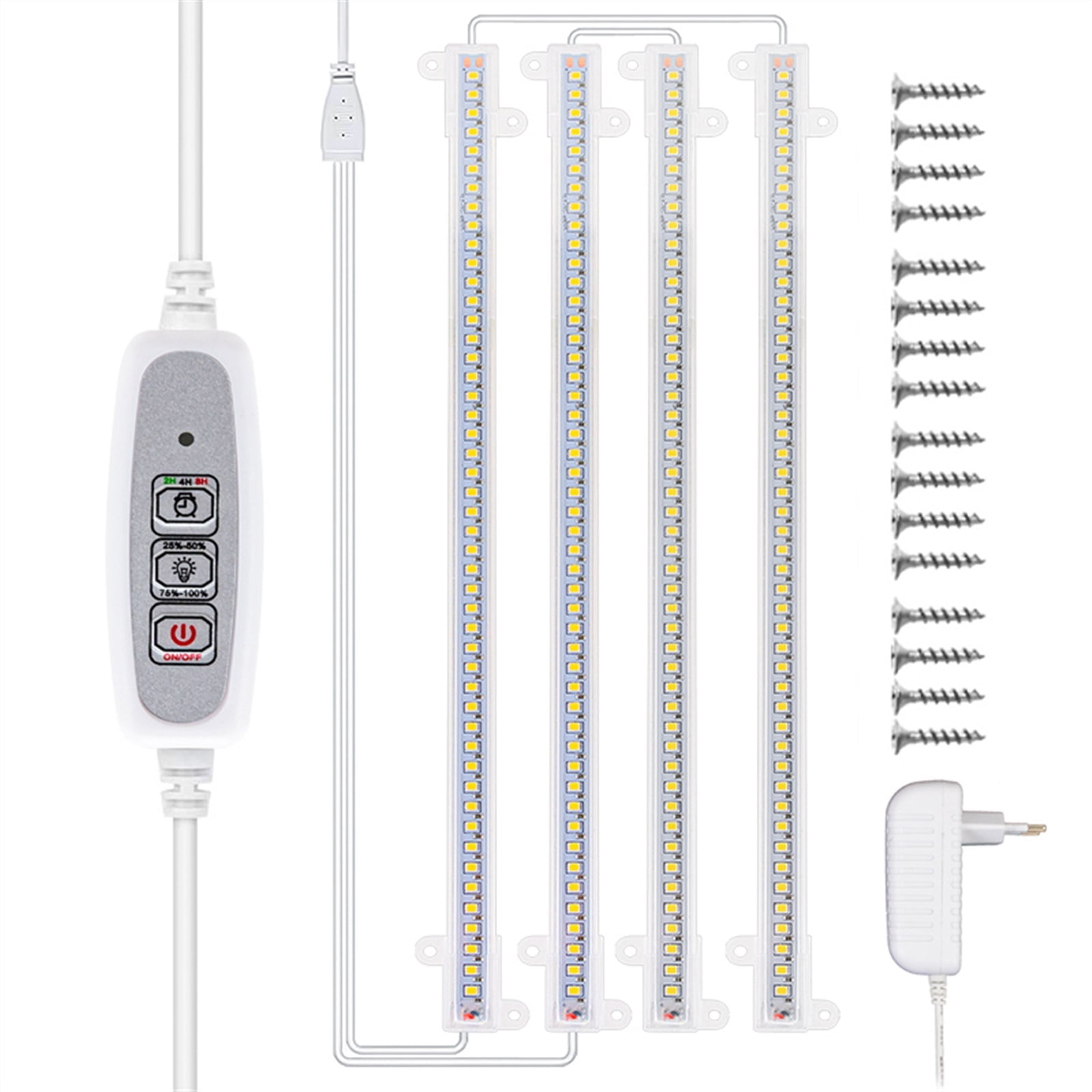 Indoor Led Grow Light Strips 40W Phytolamp For Plants 4pcs Bars Full ...