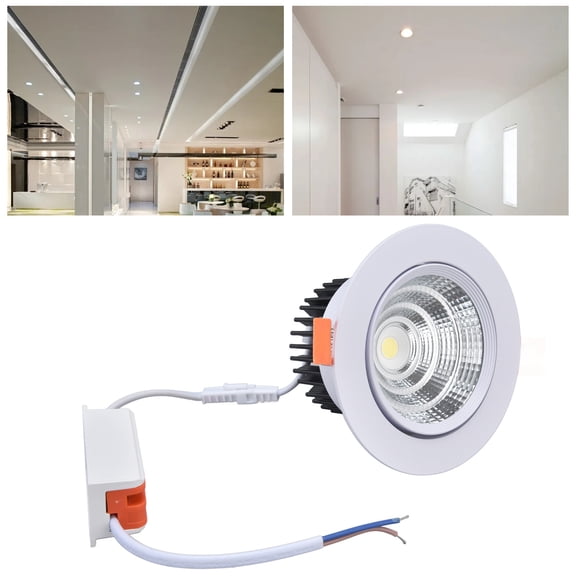 Indoor Light LED Downlight, LED Embedded Spotlights Stable Light Source for Bedroom for Office for Basement