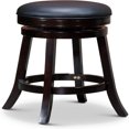 Indoor Living Creede Backless Swivel Stool Weathered Gray Finish 24