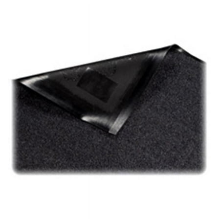 Indoor Mat- Nylon Carpet- Rubber Back- 3ft.x5ft.- Black