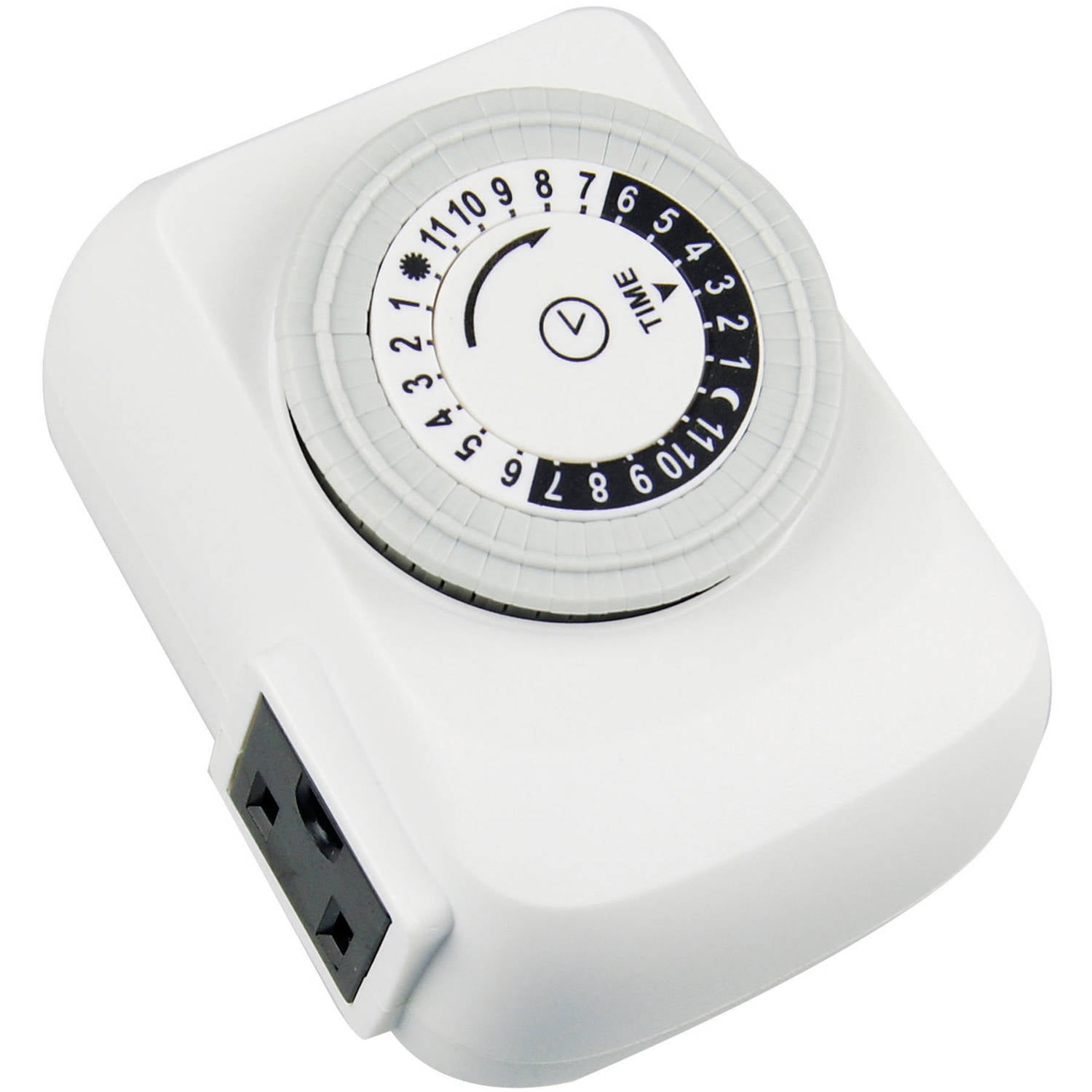 Work Choice Indoor Mechanical Timer with 1 Grounded Outlet