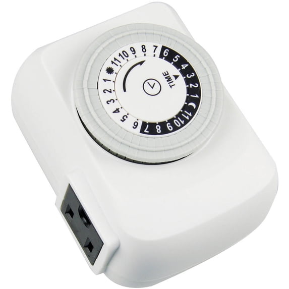 Work Choice Indoor Mechanical Timer with 1 Grounded Outlet