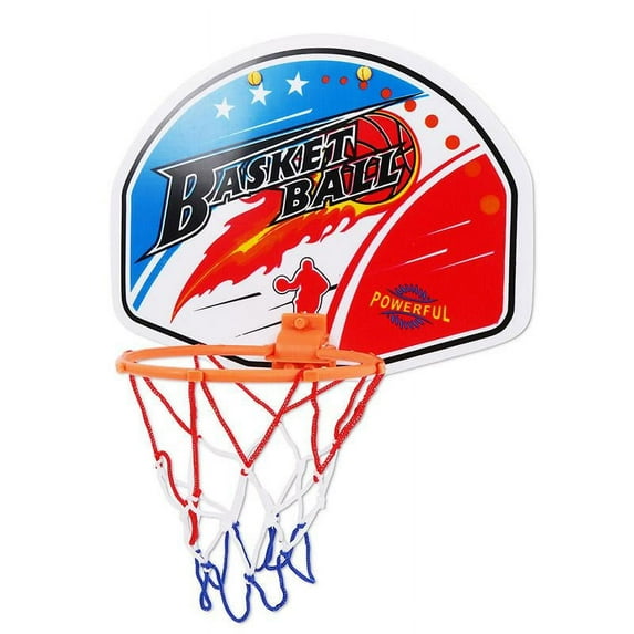 Indoor Mini Basketball Hoop for Kids, Over-The-Door Wall Mounted Basketball Hoop for Door, Wall, Living room, Basketball Toy Gift for Boys and Girls