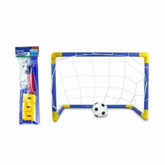 Indoor Mini Folding Football Soccer Ball Goal Post New Kids Set+Pump Sport G7