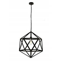 Indoor Modern Ceiling Decorative Iron Redmond Collection Pendant D19.7 H22.6 Lt:1 Black Finish