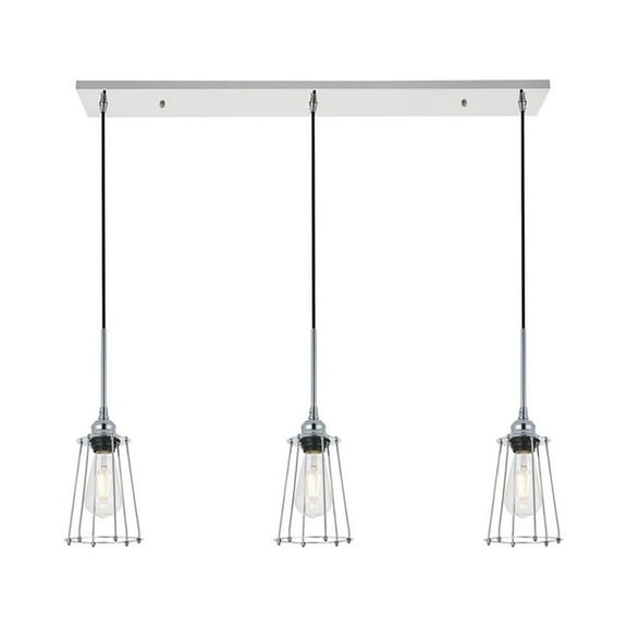 Indoor Modern Home Decorative Bright Ceiling Auspice 3 Light Chrome Pendant