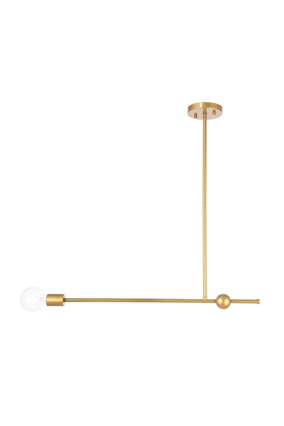 Indoor Modern Home Decorative Bright Ceiling Brees 1 Light Brass Pendant