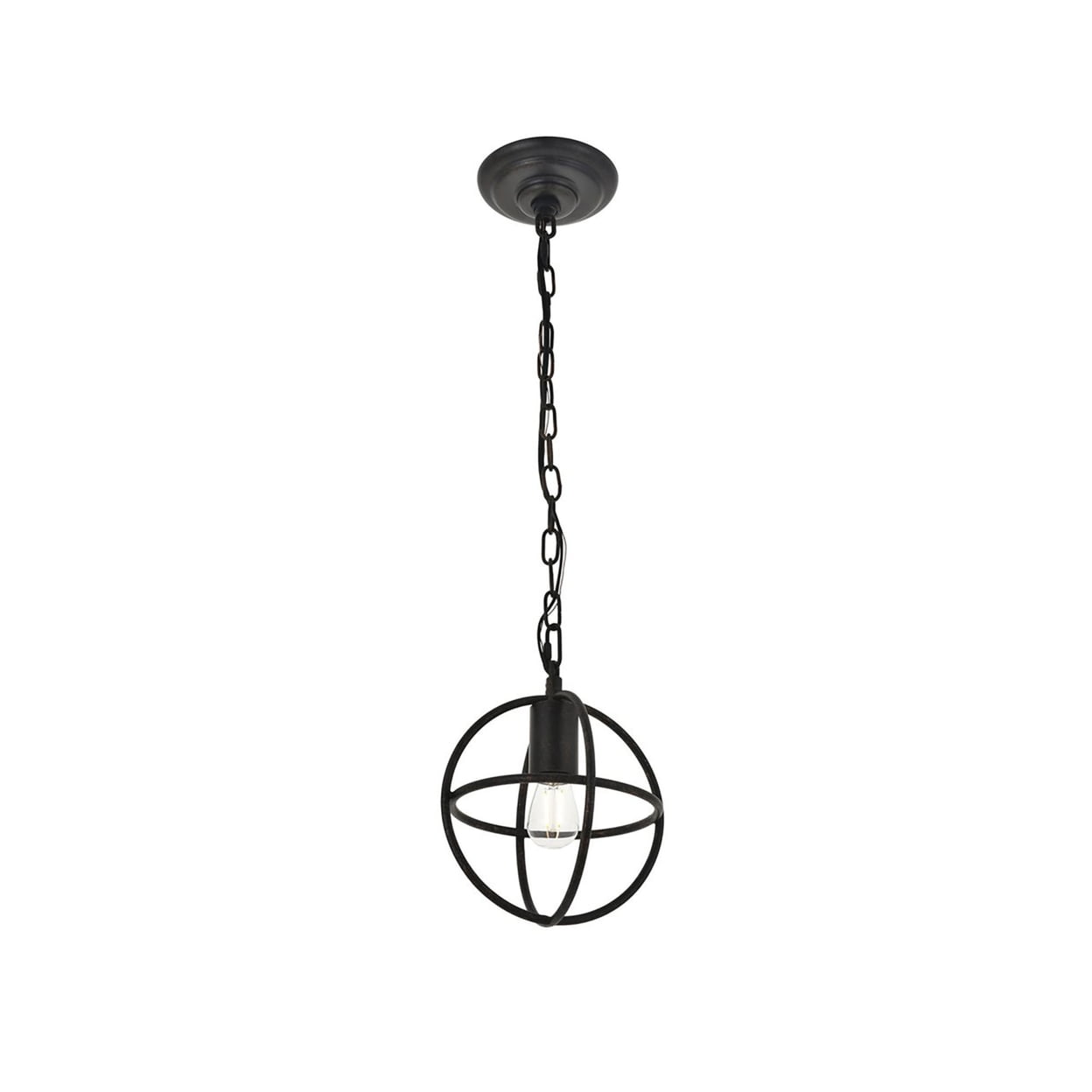 Octavia Dark Brown Metal Mid-Century Modern Pendant Light